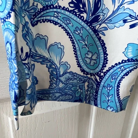 Boston Proper pull on pants w/stretchy waist with ankle slits & pockets. 16 - Picture 2 of 9